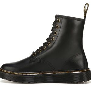 Dr. Martens Women Black Leather Lace-Up Boots